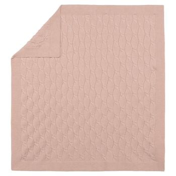 Baby Girls Pink Knitted Baby Blanket