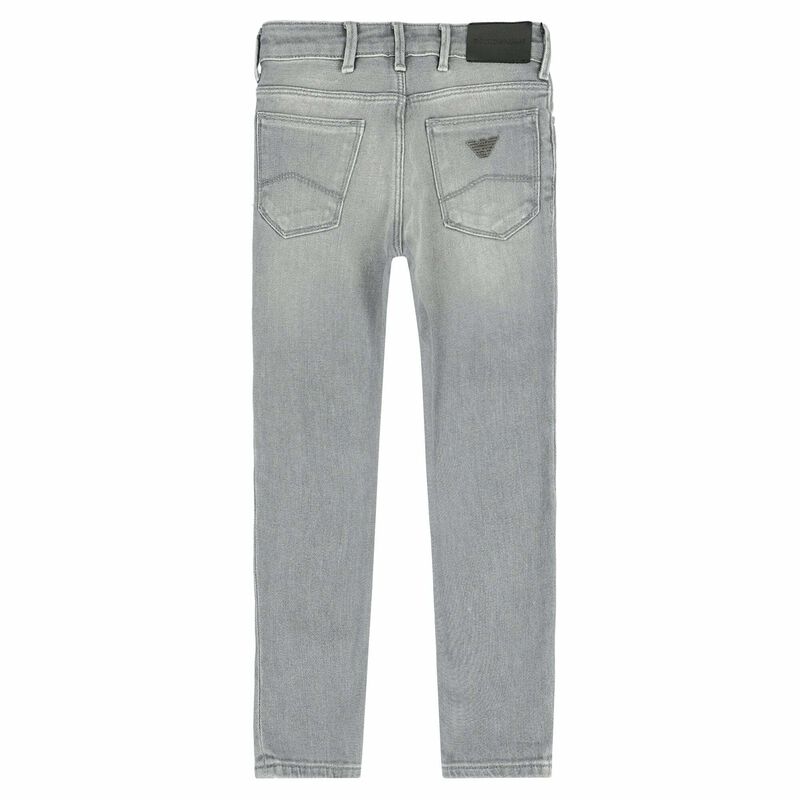 Boys Grey Cotton Jeans, 1, hi-res image number null