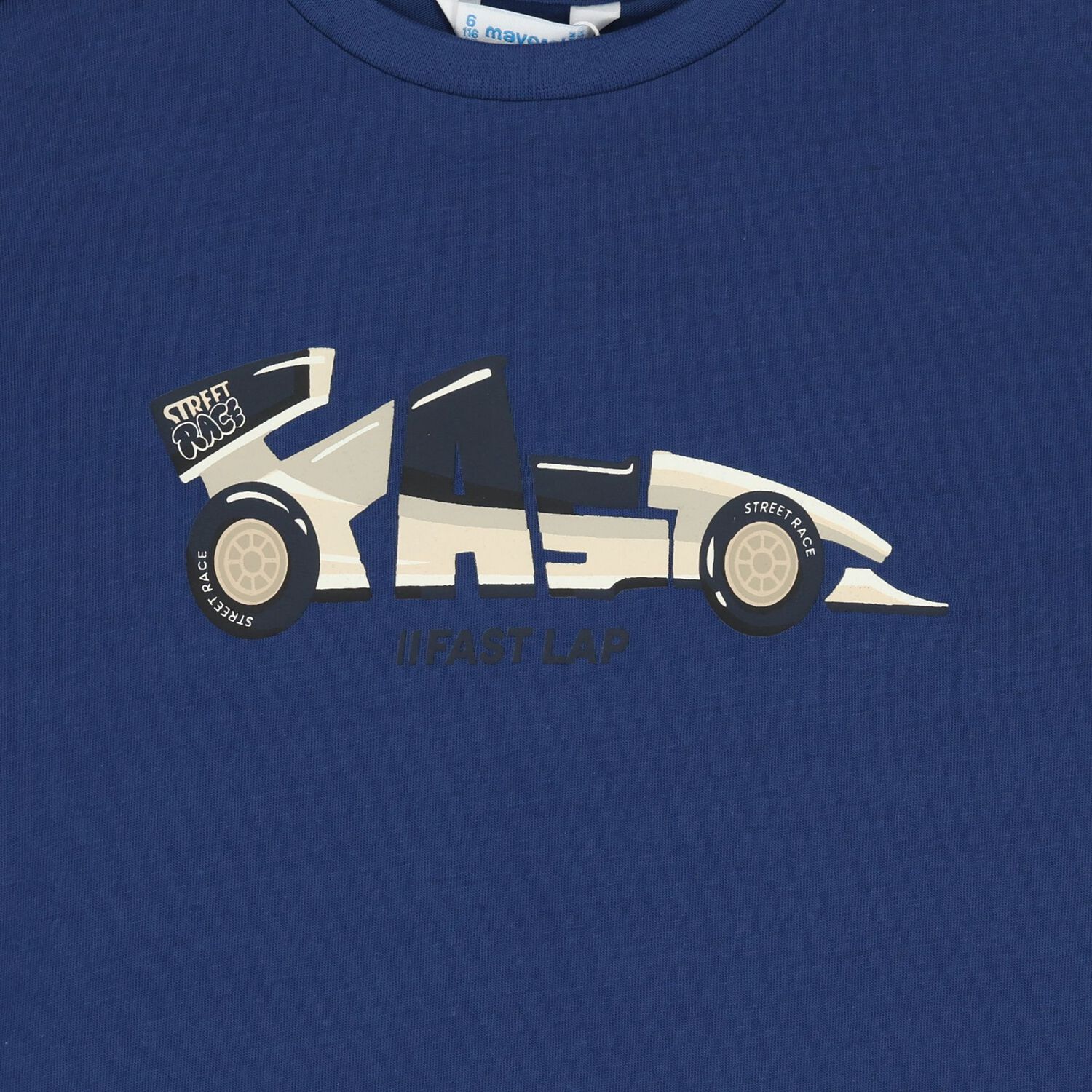 Boys White & Blue Racing Car T-Shirt ( 2pack ), 2, hi-res