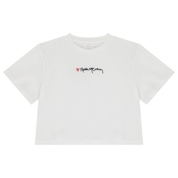 Girls White Logo T-Shirt