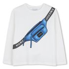 Boys Ivory Bag Long Sleeve Top, 1, hi-res
