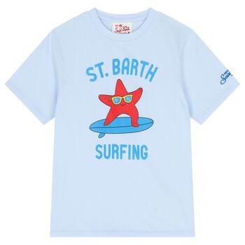 Boys Blue Starfish Logo T-Shirt