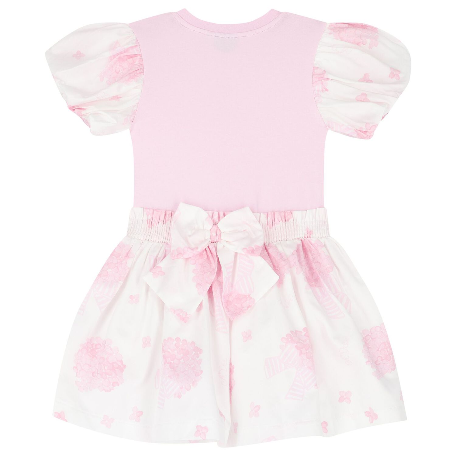 فستان بنات بطبعة الزهور باللون الوردي و الأبيض, 1, hi-res image number null
