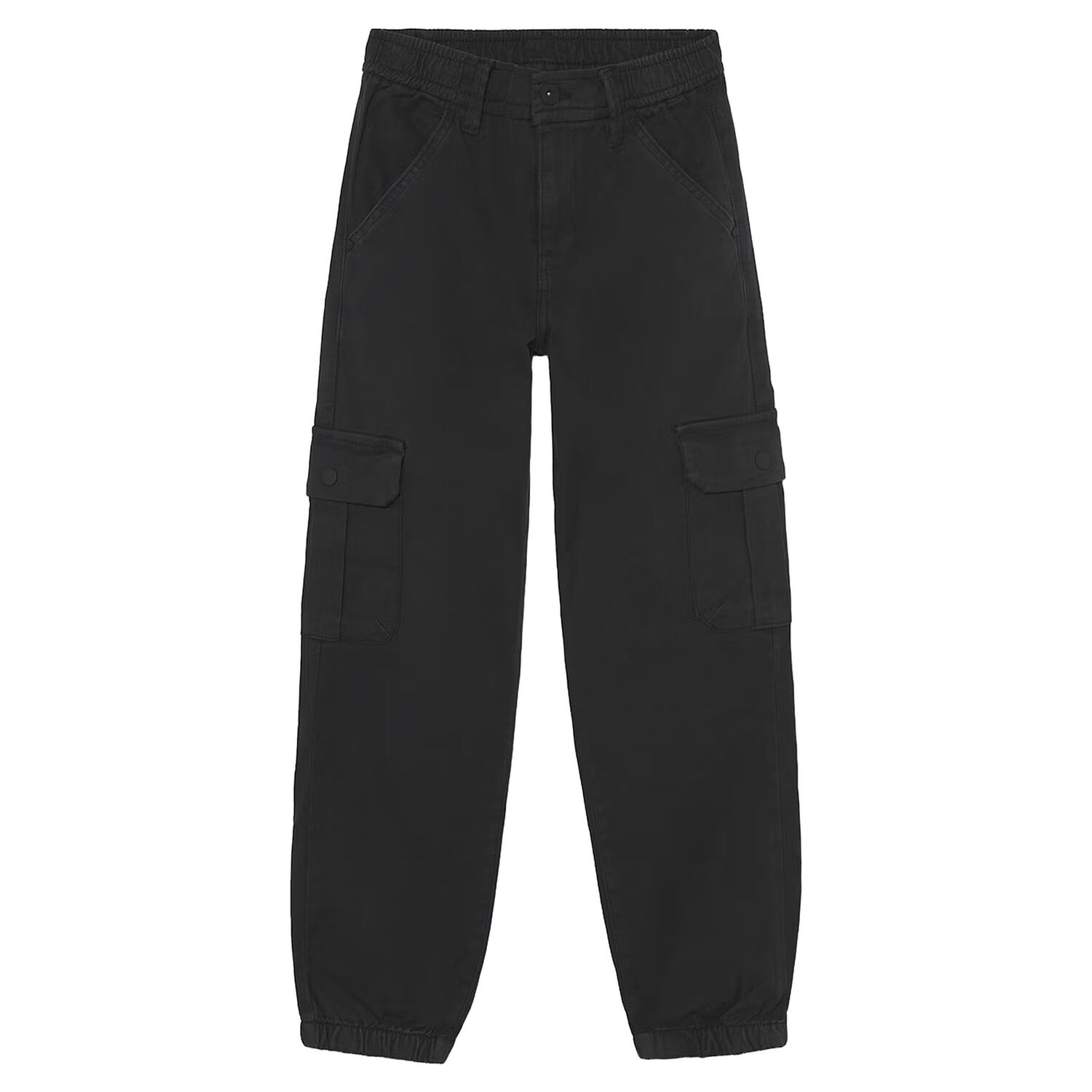 Boys Grey Cargo Trousers, 1, hi-res