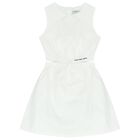 Girls White Logo Dress, 1, hi-res
