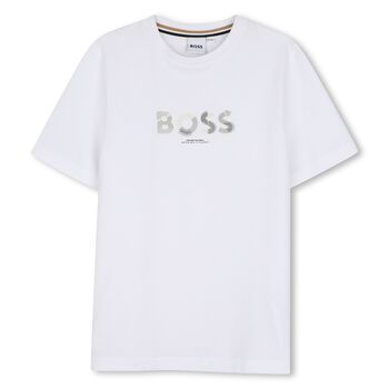 Boys White Logo T-Shirt