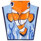 Baby Boys Blue & Orange Clownfish Hooded Towel, 3, hi-res
