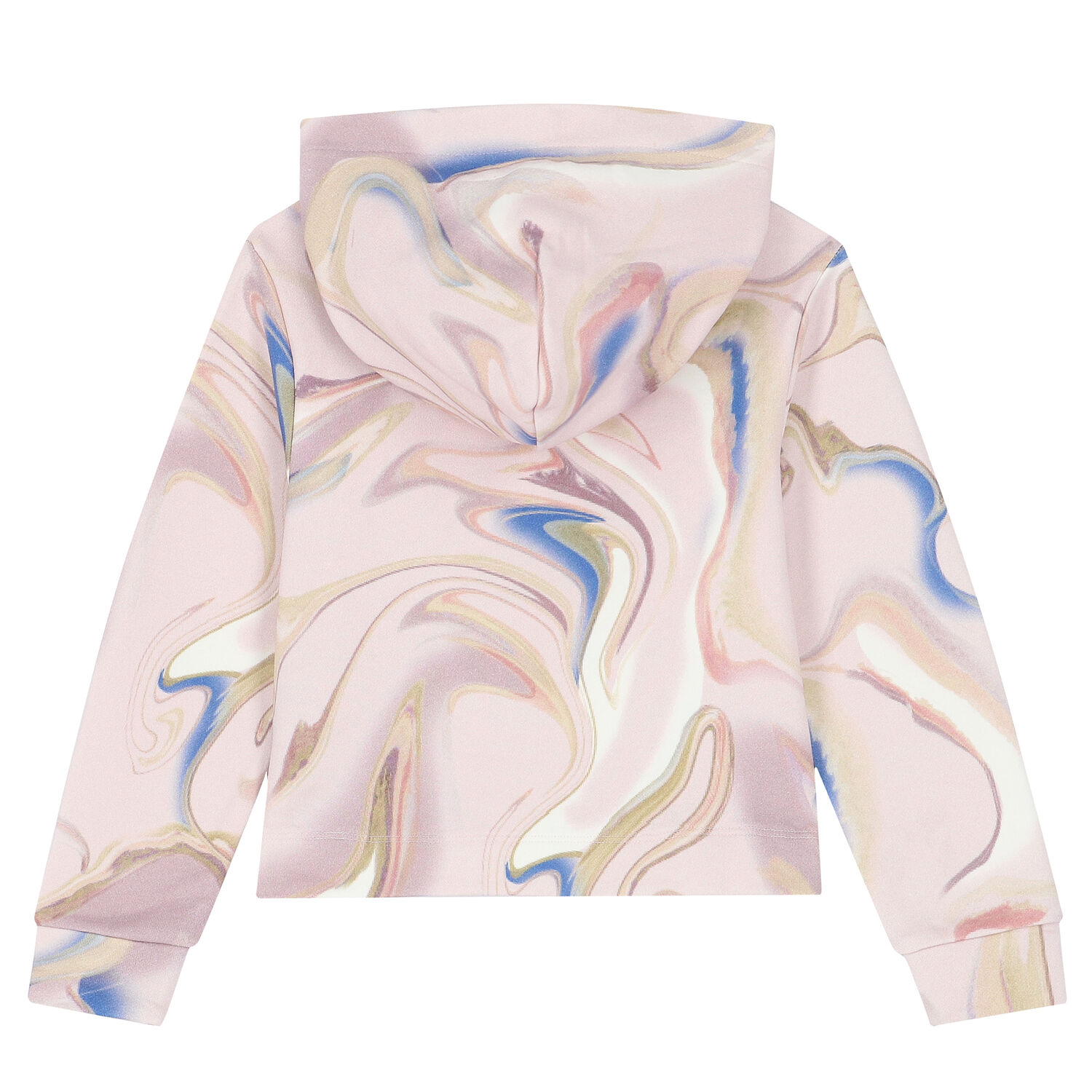 Girls Pink Logo Hooded Top, 1, hi-res