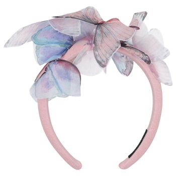Girls Pink Butterfly Headband, 1 Girls Pink Butterfly Headband