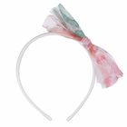 Girls Printed Bow Headband, 1, hi-res