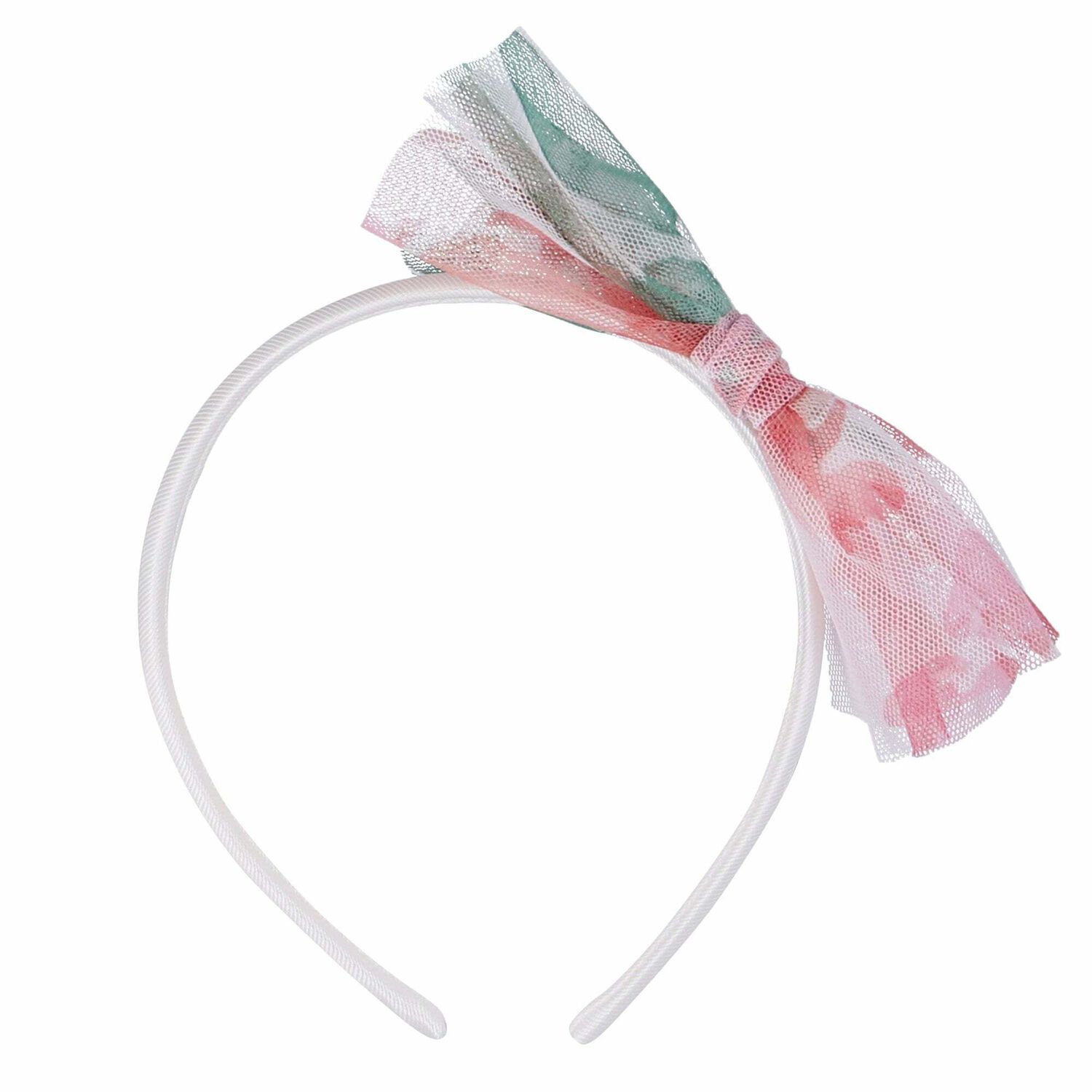 Girls Printed Bow Headband, 1, hi-res image number null