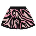 Girls Pink & Black Vortice Skirt, 1, hi-res