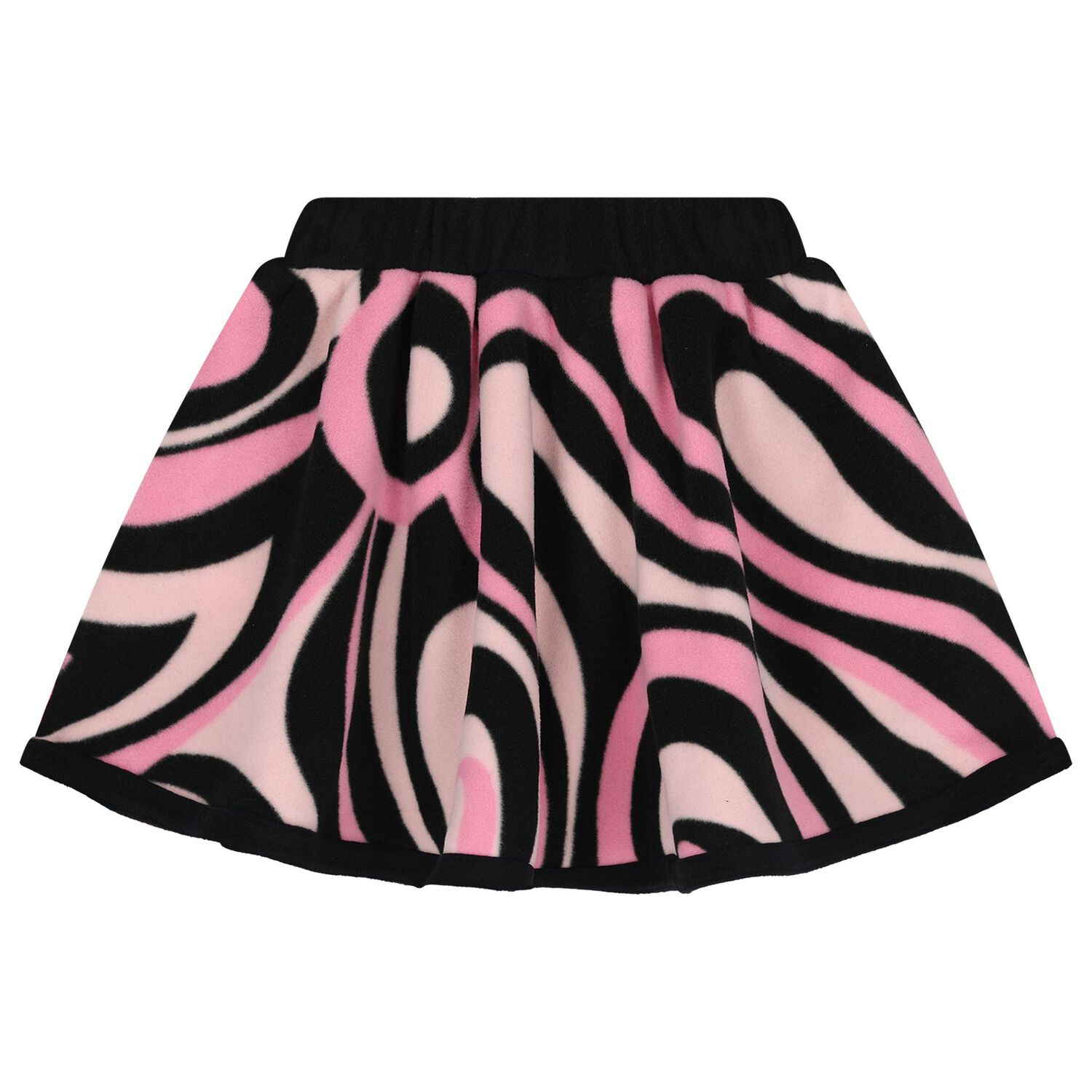 Girls Pink & Black Vortice Skirt, 1, hi-res