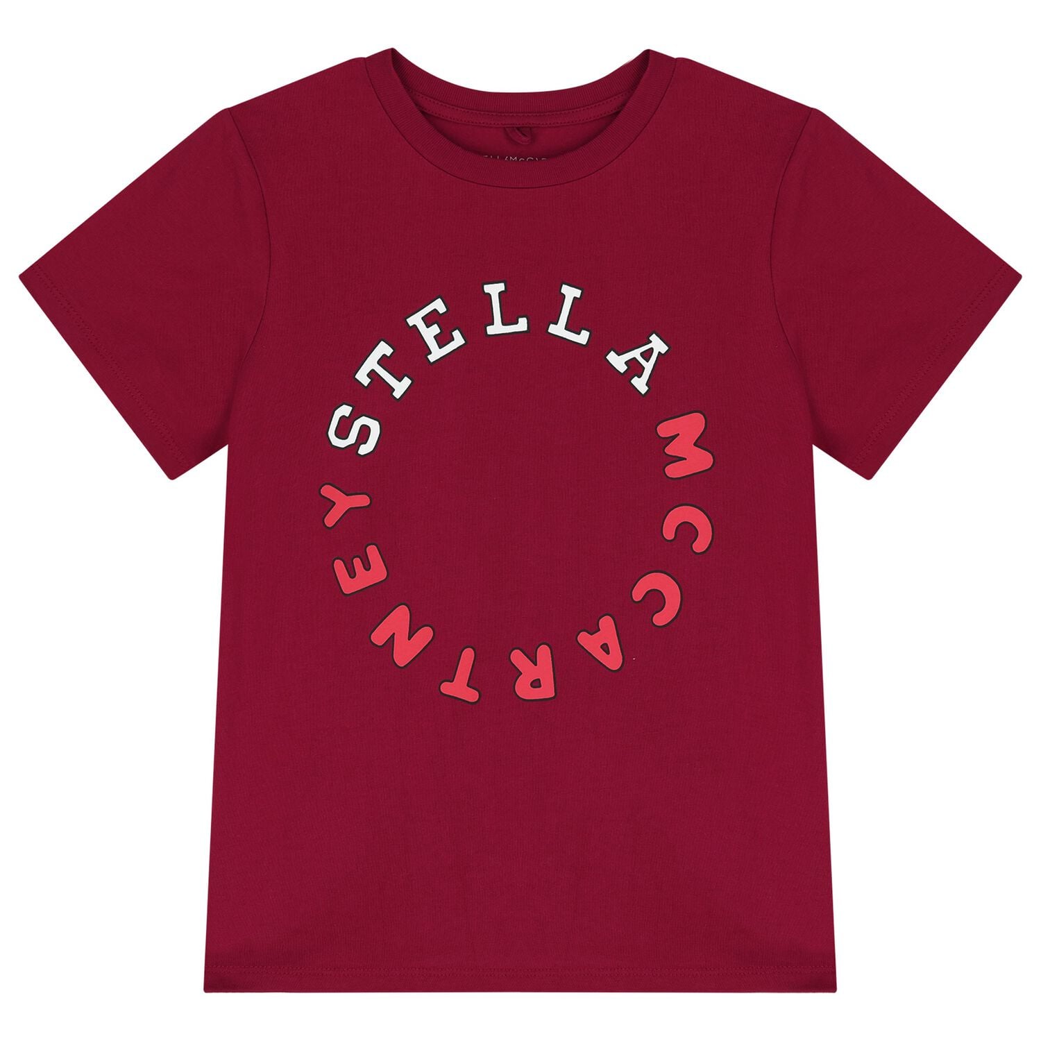 Girls Burgundy Logo T-Shirt, 1, hi-res