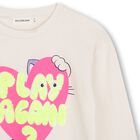 Girls Ivory Sequin Cat Heart Long Sleeve Top, 1, hi-res
