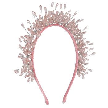 Girls Pink Embellished Headband