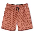 Boys Rust Orange Logo Swim Shorts, 1, hi-res