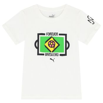 Boys White Logo T-Shirt