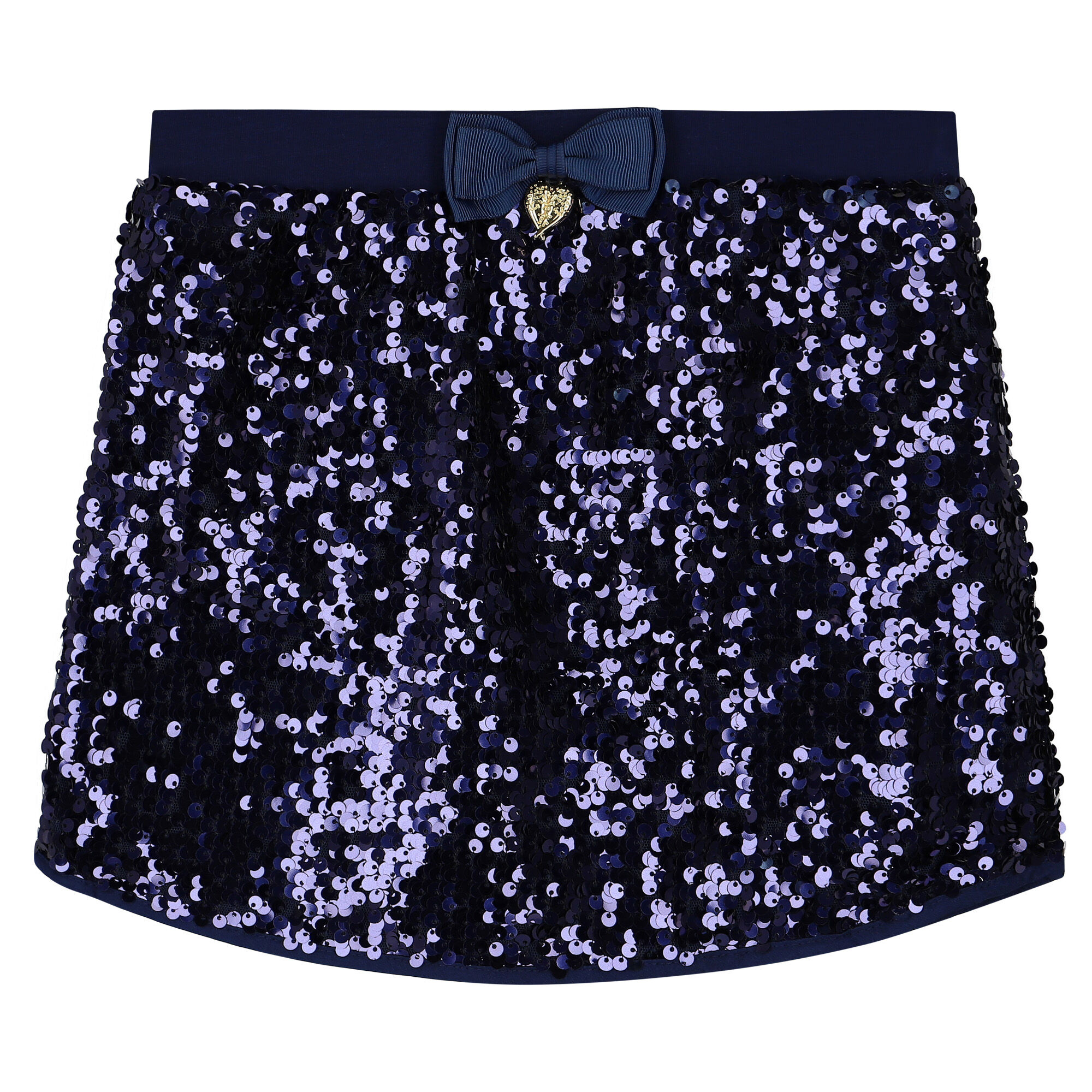 Navy and sales gold sequin skirt