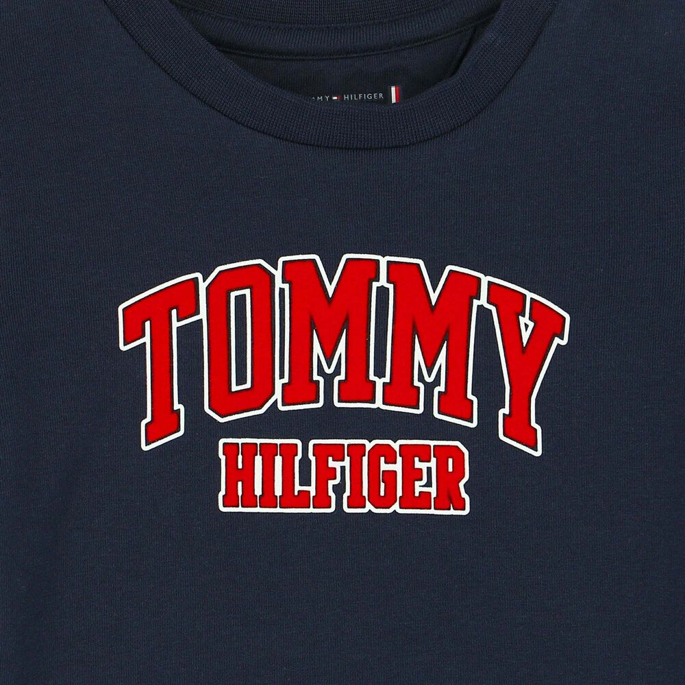 Indeholde omgivet psykologisk Tommy Hilfiger Baby Boys Navy Logo T-Shirt | Junior Couture USA