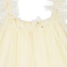 Girls Yellow Ruffled Tulle Dress, 1, hi-res