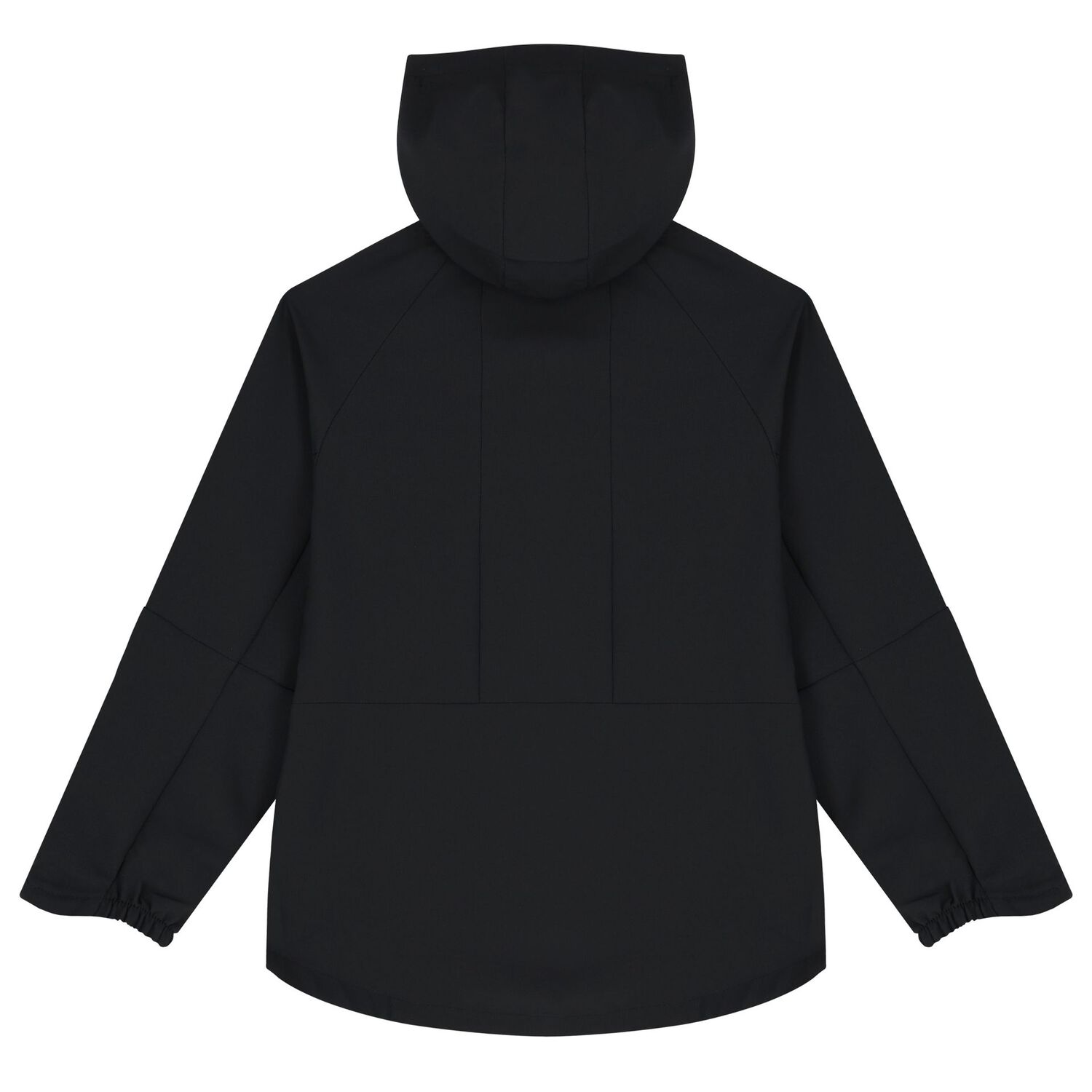 Black Logo Hooded Zip Up Top, 1, hi-res image number null