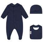 طقم هدايا افرول بالشعار بطبعه تيدى بير باللون الكحلى, 2, hi-res