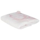 Baby Girls White & Pink Swan Blanket, 1, hi-res