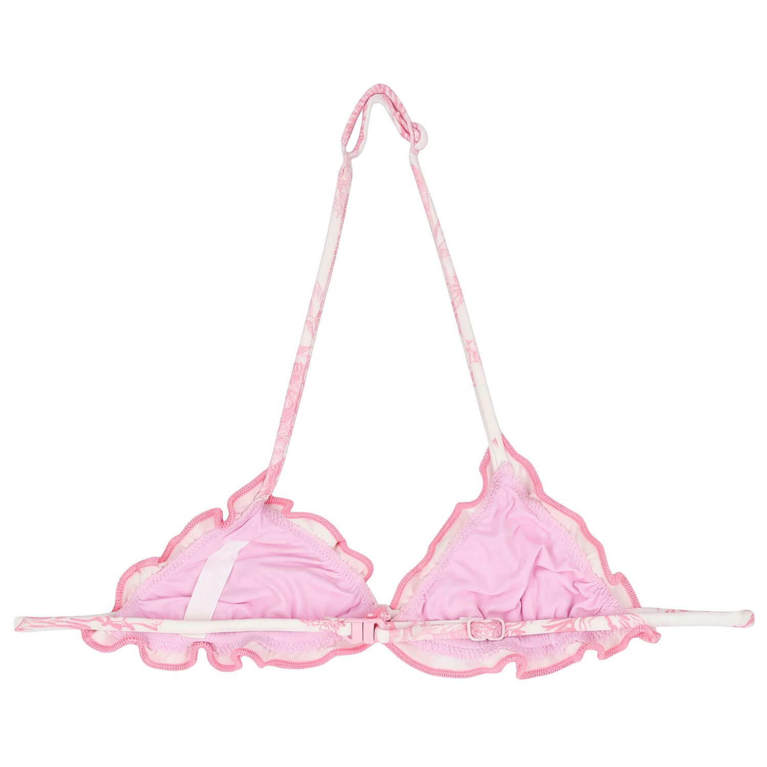 بيكيني بنقشة الغابة باللونين الوردي و الابيض للبنات , 1, hi-res