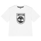 Boys White Logo T-Shirt, 1, hi-res