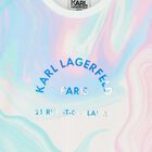 Girls White Logo Iridescent Sweatshirt, 1, hi-res