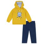 Younger Boys Yellow & Blue Denim Trouser Set, 1, hi-res
