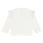 Younger Girls Ivory & Pink Tracksuit, 1, hi-res