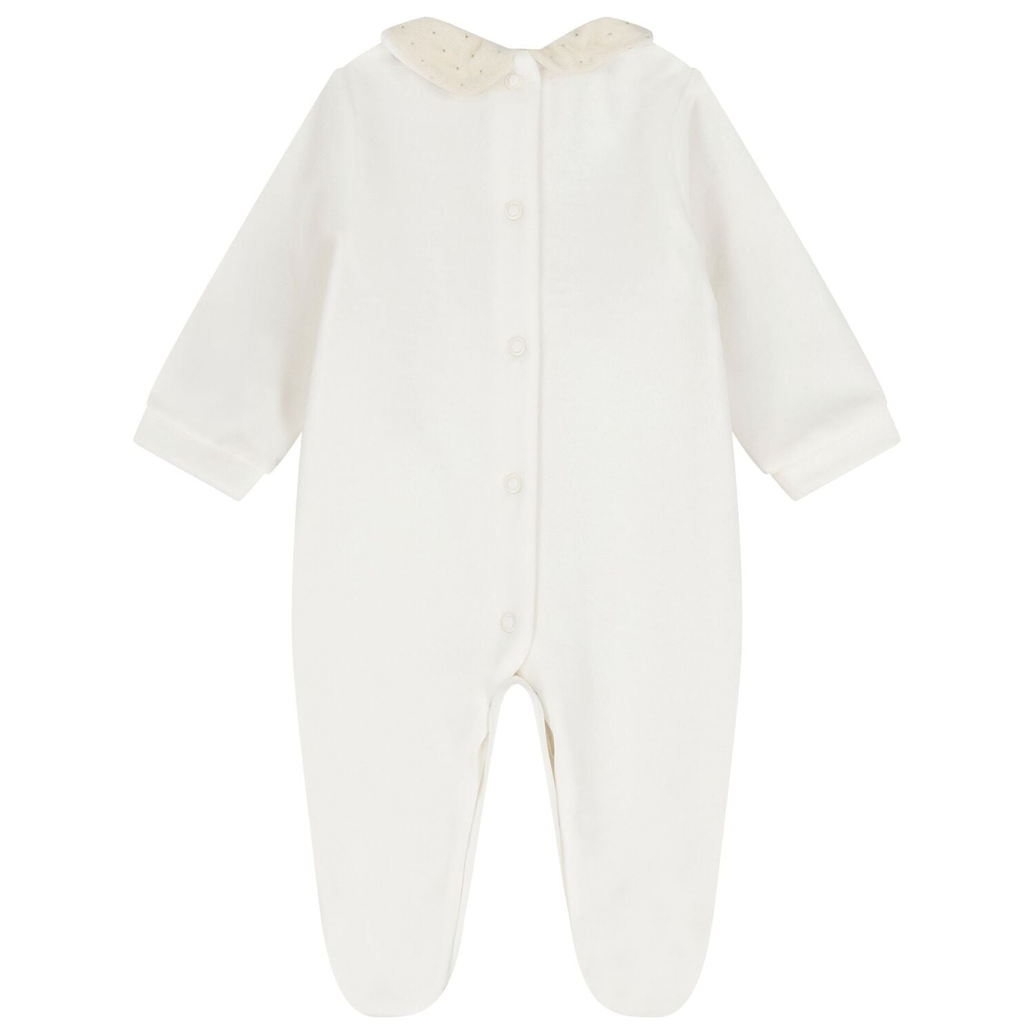 Ivory & Beige Teddy Bear Babygrow, 1, hi-res