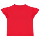 طقم تنورة بنات بالشعار باللون الأحمر والأبيض, 2, hi-res