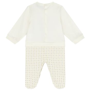 Ivory & Gold Logo Babygrow