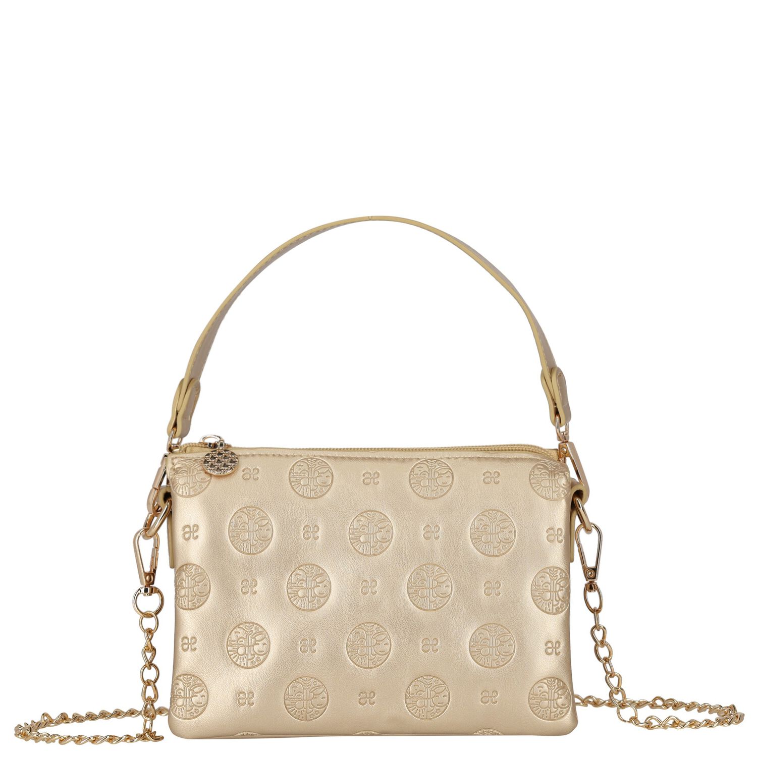 Girls Gold Logo Handbag, 4, hi-res image number null