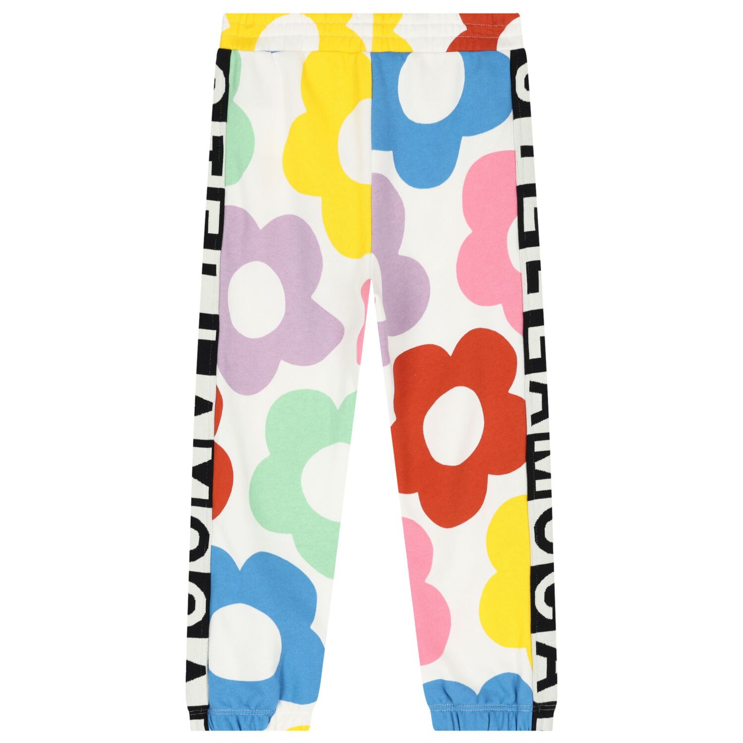 Girls Ivory Floral Joggers, 1, hi-res image number null