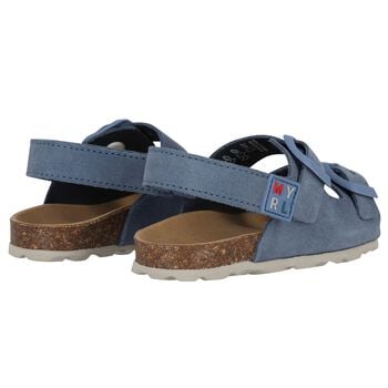 Baby Boys Blue Leather Sandal
