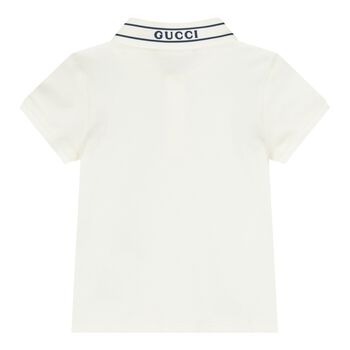 Baby Boys Ivory Logo Polo Shirt