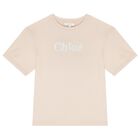 Girls Pink Logo T-Shirt, 3, hi-res