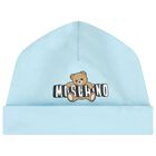 طقم هدايا ملابس أطفال بشعار دب أزرق, 4, hi-res