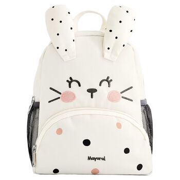 Younger Girls White Bunny Backpack ( 30cm )