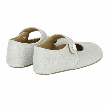 Baby Girls Silver Pre Walker Shoes 