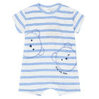 Baby Boys Blue Rompers (3 Pack), 1, hi-res