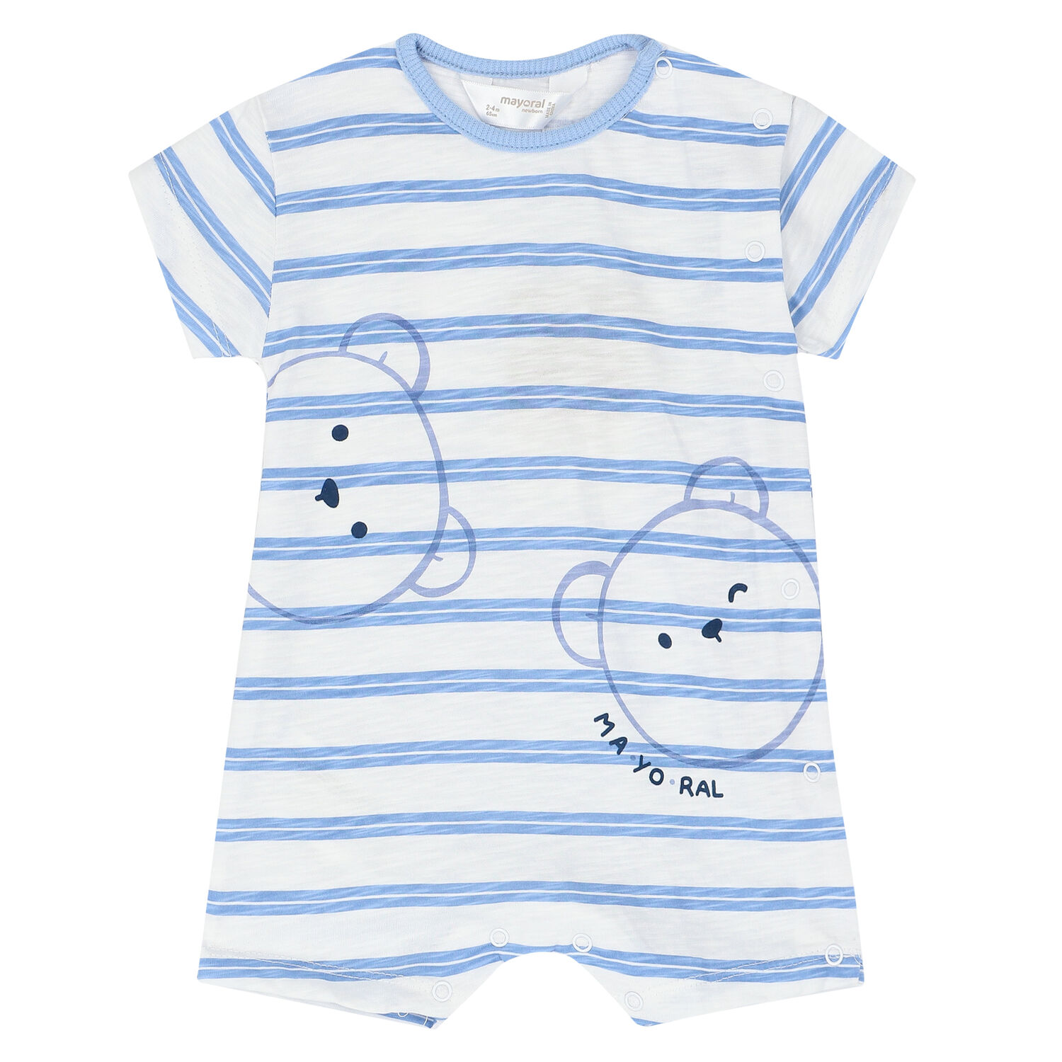 Baby Boys Blue Rompers (3 Pack), 1, hi-res image number null