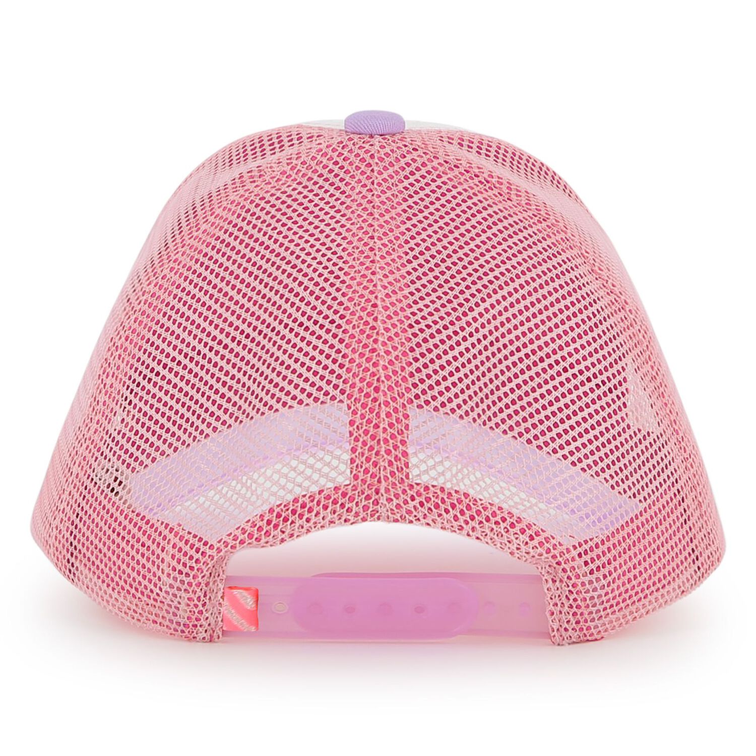 قبعة بالشعار باللون الابيض و الوردي للبنات , 1, hi-res