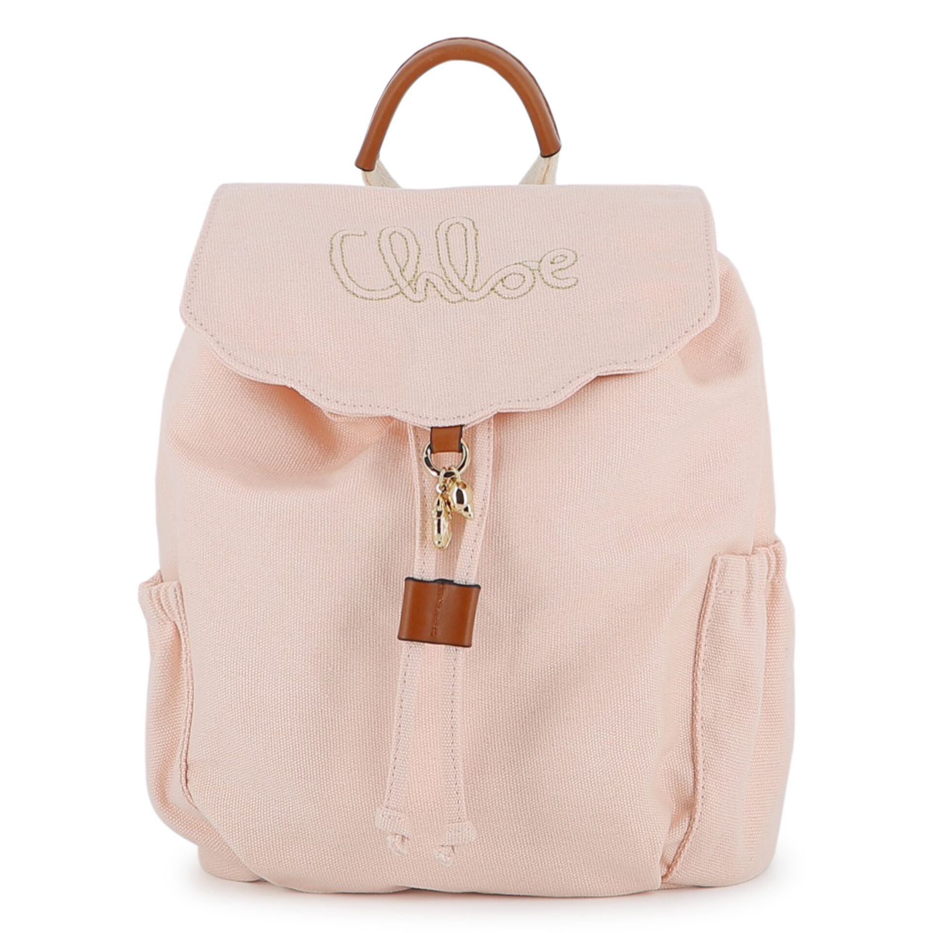 CHLOE Girls Pink Canvas Backpack | Junior Couture