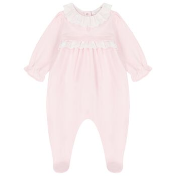 Baby Girls Pink Babygrow