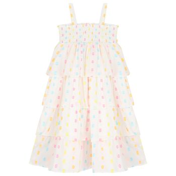 Girls Ivory layered  Dress